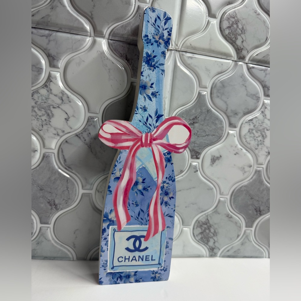 CHANEL Blue and Pink Wall Decor Art